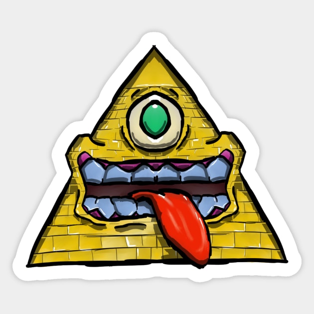 Wacky Pyramid Sticker by etxartsx88